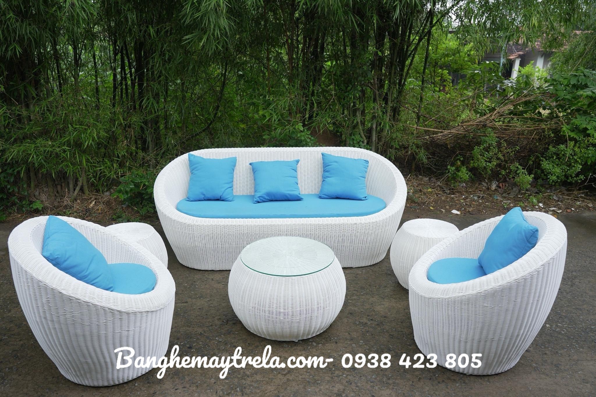 Bàn ghế sofa sò nhựa giá rẻ